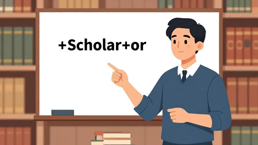 Illustration%20of%20a scholar or professor explaining a fact with confidence, library background, calm atmosphere, illustrated style