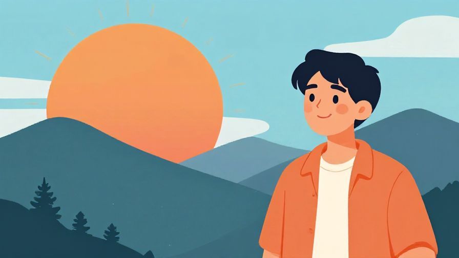 Illustration%20of%20a setting%20sun%20over%20mountains%2C%20symbolizing%20the%20end%20of%20a%20day%20and%20moving%20forward%2C%20with%20a%20person%20smiling%20and%20looking%20ahead%2C%20vibrant%20colors%2C%20illustrated%20style