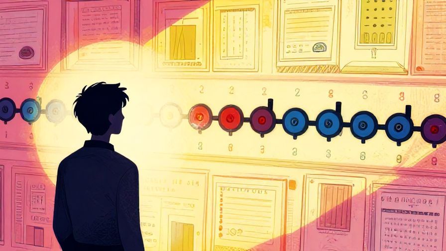 Illustration%20of%20a shadowy figure looking at a repeating timeline%2C%20detailed%20background%2C%20vibrant%20colors%2C%20illustrated%20style