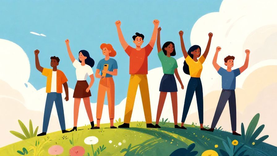 Illustration%20of%20a small group%20of determined people standing victorious on a hilltop%2C%20vibrant%20colors%2C%20illustrated%20style