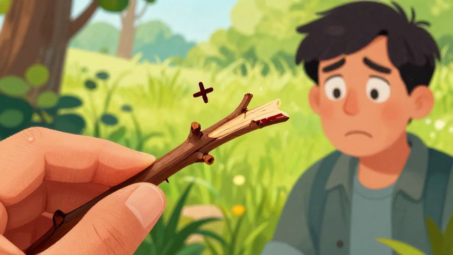 Illustration%20of%20a small twig snapping%20in%20half%20with%20a%20person%20looking%20disappointed%20in%20the%20background%2C%20detailed%20background%2C%20vibrant%20colors%2C%20illustrated%20style