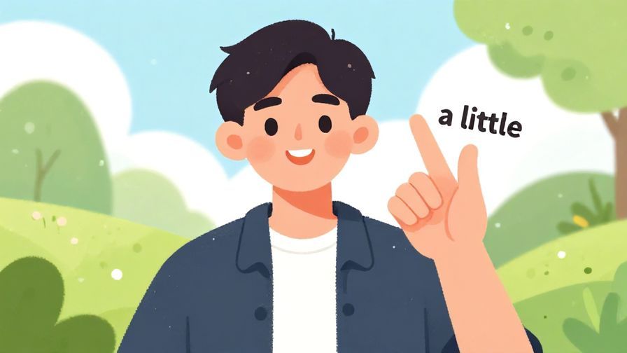 Illustration%20of%20a smiling person%20making%20a small%20gesture%20with%20their%20hand%20indicating%20“a%20little”%2C%20bright%20outdoor%20setting%2C%20illustrated%20style