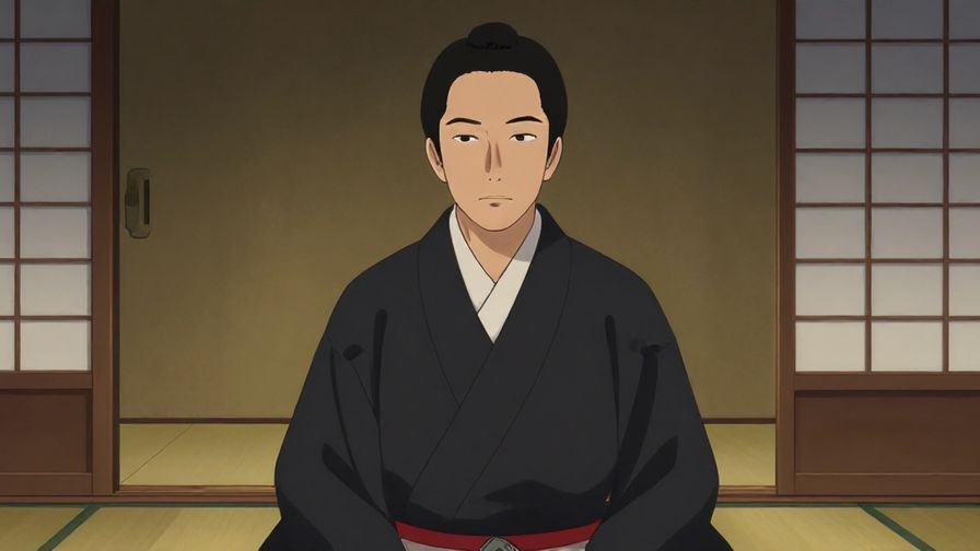 Illustration%20of%20a stern%20but%20polite%20person%20in%20a%20traditional%20Japanese%20room%2C%20subtle%20lighting%20highlighting%20seriousness