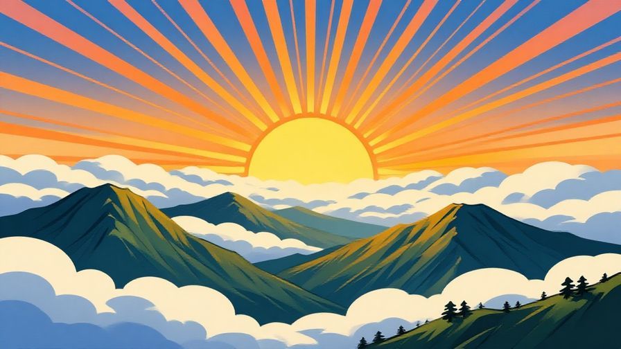 Illustration%20of%20a sunrise breaking through clouds over mountains%2C%20symbolizing hope and certainty%2C%20bright%20colors%2C%20illustrated%20style