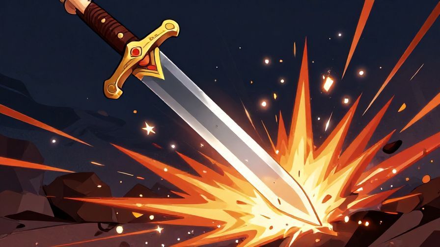 Illustration%20of%20a sword%20striking%20down%20with%20impact%20and%20sparks%2C%20symbolizing%20a%20final%20strike%2C%20detailed%20background%2C%20vibrant%20colors%2C%20illustrated%20style