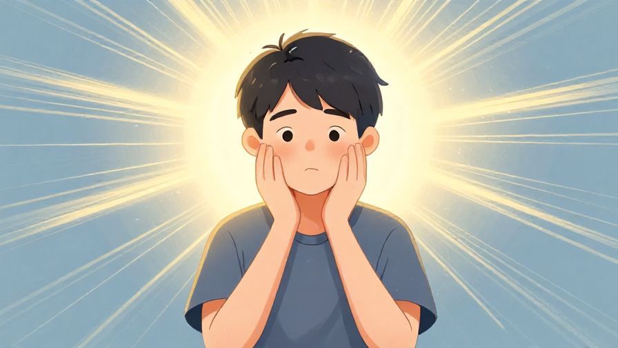 Illustration%20of%20a thoughtful person making a decision with a calm expression, surrounded by light rays, peaceful atmosphere, illustrated style