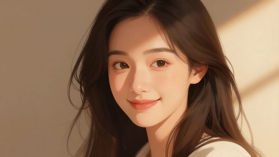 Illustration%20of%20a warm, elegant photo shoot with a person smiling softly and natural light highlighting their face