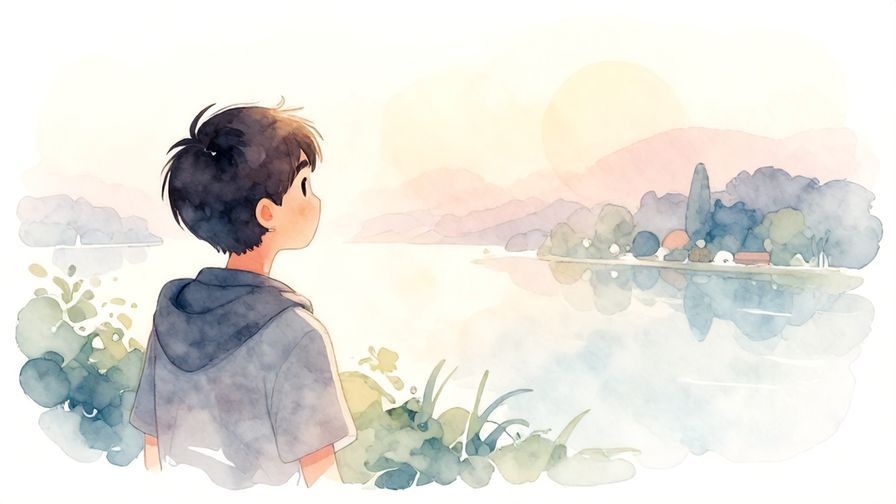 Illustration%20of%20a watercolor-style fading image of a person looking at a distant fading scene with soft pastel colors