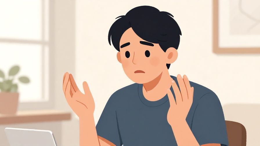 Illustration%20of%20a worried person pleading earnestly, hands raised slightly, in a neutral indoor setting%2C illustrated style