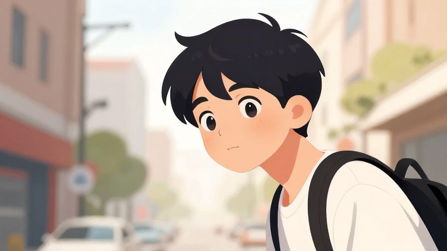 Illustration%20of%20a young person%20leaning%20in%20with%20a%20curious%20expression%20and%20bright%20background%2C%20urban%20street%20scene%2C%20illustrated%20style