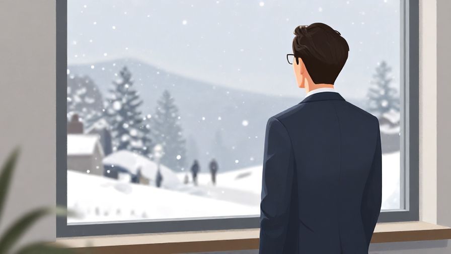 Illustration%20of%20a%20businessperson%20looking%20out%20a%20window%20at%20falling%20snow%2C%20formal%20setting%2C%20soft%20lighting