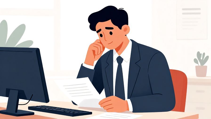 Illustration%20of%20a%20businessperson%20looking%20thoughtful%20at%20papers%20on%20a%20desk%2C%20formal%20setting%2C%20vibrant%20colors%2C%20illustrated%20style