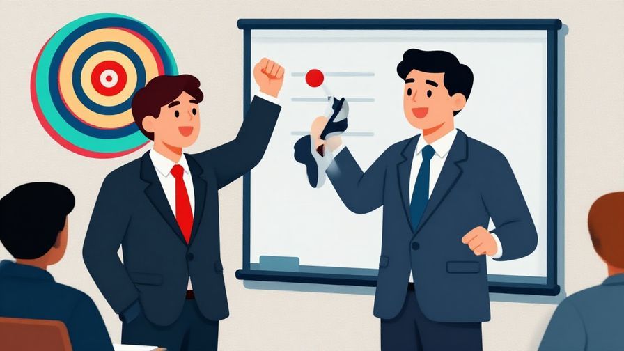 Illustration%20of%20a%20businessperson%20making%20a%20successful%20presentation%20with%20a%20bullseye%20symbol%20in%20the%20background%2C%20clear%20bright%20colors%2C%20illustrated%20style