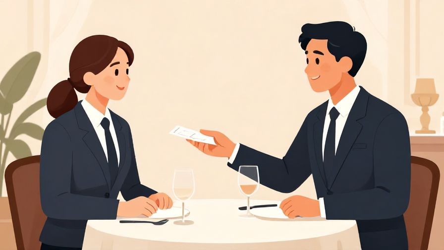 Illustration%20of%20a%20businessperson%20politely%20requesting%20the%20bill%20at%20a%20formal%20restaurant%20table%2C%20elegant%20interior%2C%20illustrated%20style