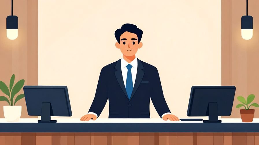 Illustration%20of%20a%20businessperson%20speaking%20calmly%20to%20a%20front%20desk%20staff%20in%20a%20modern%20hotel%20setting%2C%20vibrant%20colors%2C%20illustrated%20style