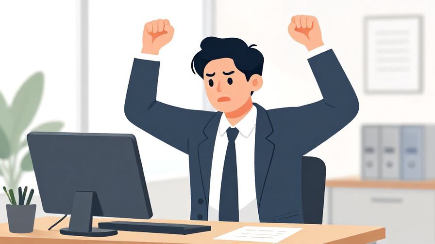 Illustration%20of%20a%20businessperson%20throwing%20up%20their%20hands%20in%20frustration%2C%20office%20environment%2C%20bright%20lighting%2C%20illustrated%20style