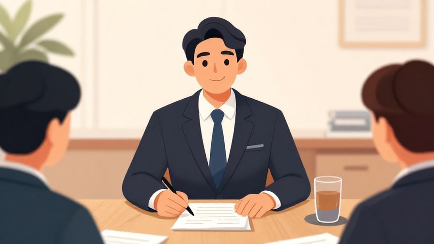 Illustration%20of%20a%20businessperson%20with%20a%20polite%20smile%20speaking%20in%20a%20meeting%20room%2C%20formal%20setting%2C%20vibrant%20colors%2C%20illustrated%20style