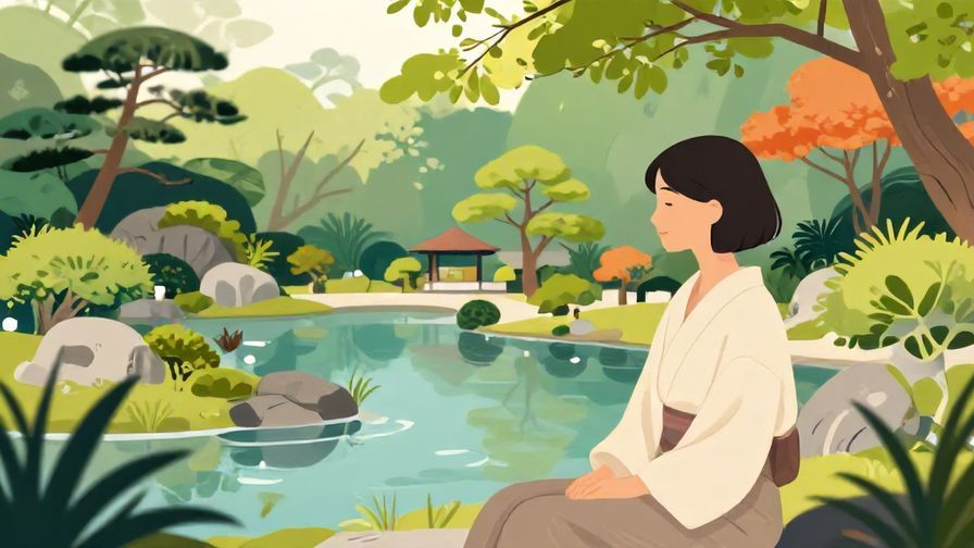 Illustration%20of%20a%20calm%20Japanese%20garden%20with%20soft%20light%20and%20a%20person%20reflecting%20peacefully%2C%20vibrant%20colors%2C%20illustrated%20style