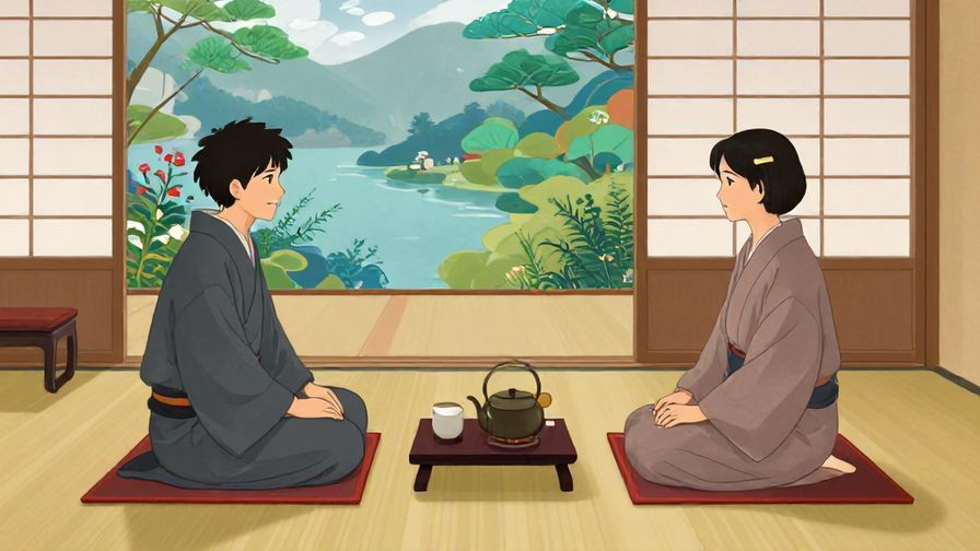 Illustration%20of%20a%20calm%20Japanese%20tea%20room%20with%20two%20people%20sharing%20a%20conversation%20about%20attitude%2C%20detailed%20background%2C%20vibrant%20colors%2C%20illustrated%20style