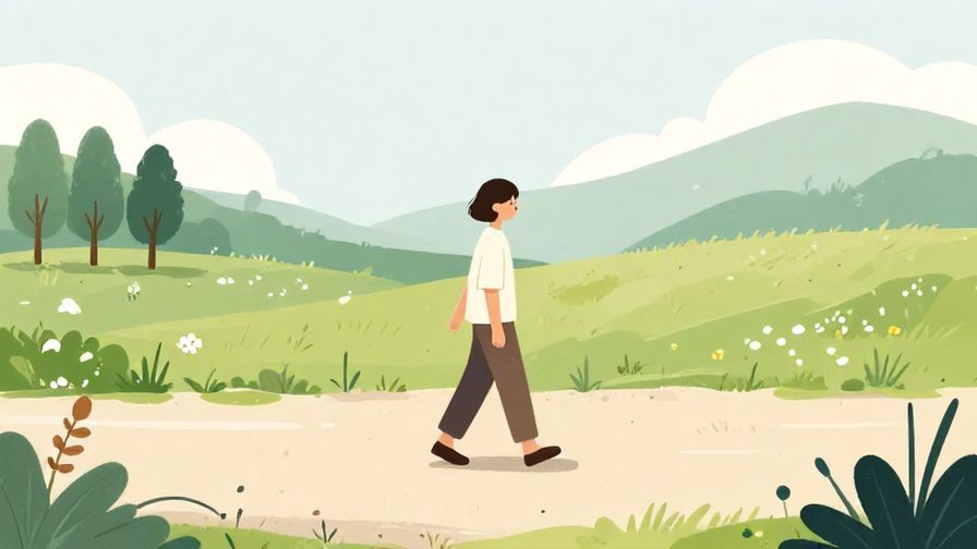 Illustration%20of%20a%20calm%20person%20walking%20slowly%20on%20a%20path%20surrounded%20by%20soft%20nature%20scenes%2C%20peaceful%20colors%2C%20illustrated%20style