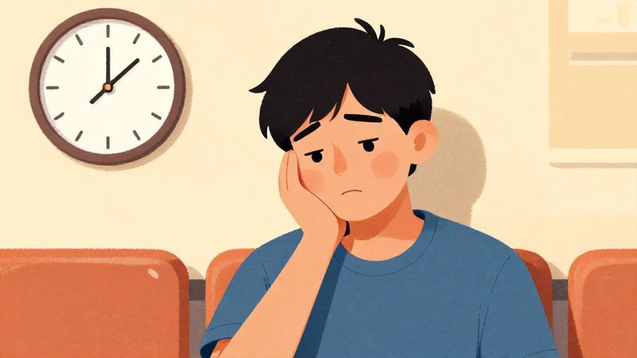 Illustration%20of%20a%20calm%20scene%20showing%20a%20person%20slowly%20losing%20patience%20while%20waiting%2C%20with%20a%20clock%20and%20subtle%20frustration%20expressed%20on%20their%20face%2C%20detailed%20background%2C%20vibrant%20colors%2C%20illustrated%20style