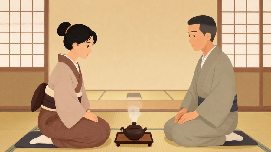 Illustration%20of%20a%20calm%20tea%20ceremony%20scene%20with%20two%20people%20politely%20interacting%2C%20subtle%20expressions%2C%20traditional%20tatami%20room%2C%20warm%20colors%2C%20illustrated%20style