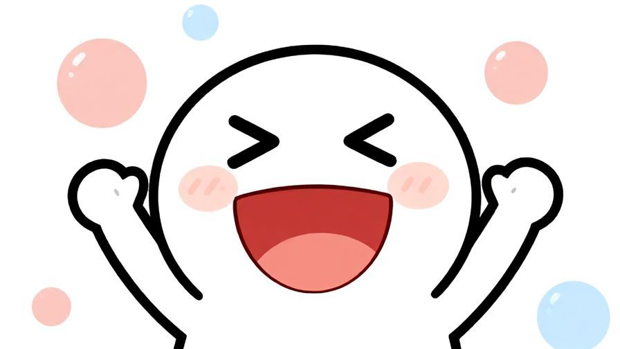 Illustration%20of%20a%20cartoonish%20character%20with%20a%20big%20smile%20and%20playful%20expression%2C%20bright%20background%20with%20bubbles%20and%20dots%2C%20illustrated%20style