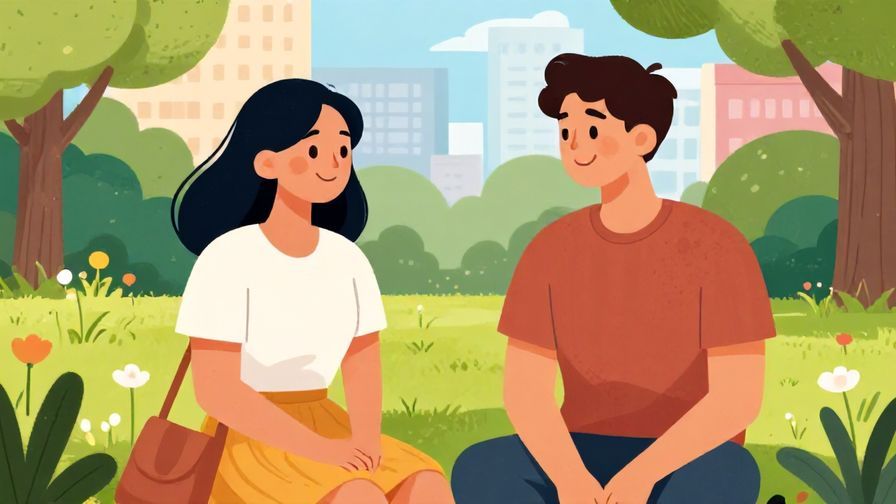 Illustration%20of%20a%20casual%20chat%20between%20two%20young%20friends%20with%20smiles%20in%20a%20city%20park%2C%20vibrant%20colors%2C%20illustrated%20style