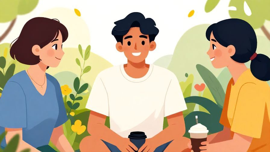 Illustration%20of%20a%20casual%20young%20person%20smiling%20and%20chatting%20with%20friends%2C%20relaxed%20outdoor%20setting%2C%20vibrant%20colors%2C%20illustrated%20style