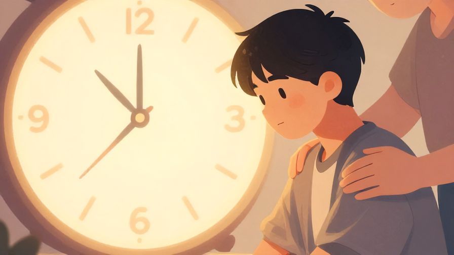 Illustration%20of%20a%20character%20being%20gently%20comforted%20by%20an%20invisible%20force%20representing%20time%2C%20soft%20glowing%20light%2C%20warm%20colors%2C%20illustrated%20style