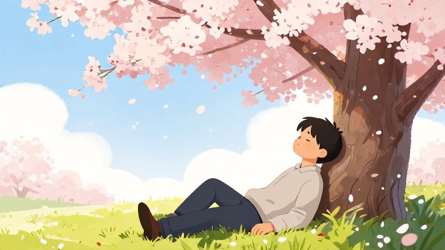 Illustration%20of%20a%20character%20resting%20peacefully%20under%20a%20cherry%20blossom%20tree%2C%20petals%20falling%20slowly%20symbolizing%20healing%2C%20vibrant%20spring%20colors%2C%20illustrated%20style
