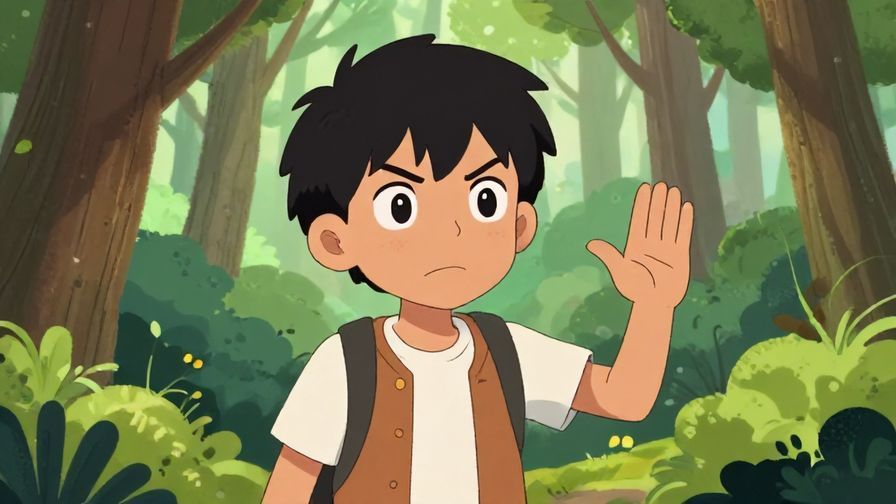 Illustration%20of%20a%20character%20warning%20another%20with%20a%20serious%20expression%20in%20a%20forest%20setting%2C%20vivid%20colors%2C%20illustrated%20style