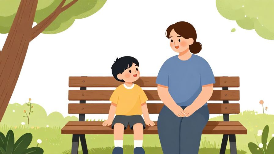 Illustration%20of%20a%20child%20and%20parent%20sitting%20on%20a%20bench%20smiling%20and%20resting%20after%20a%20walk%2C%20illustrated%20style