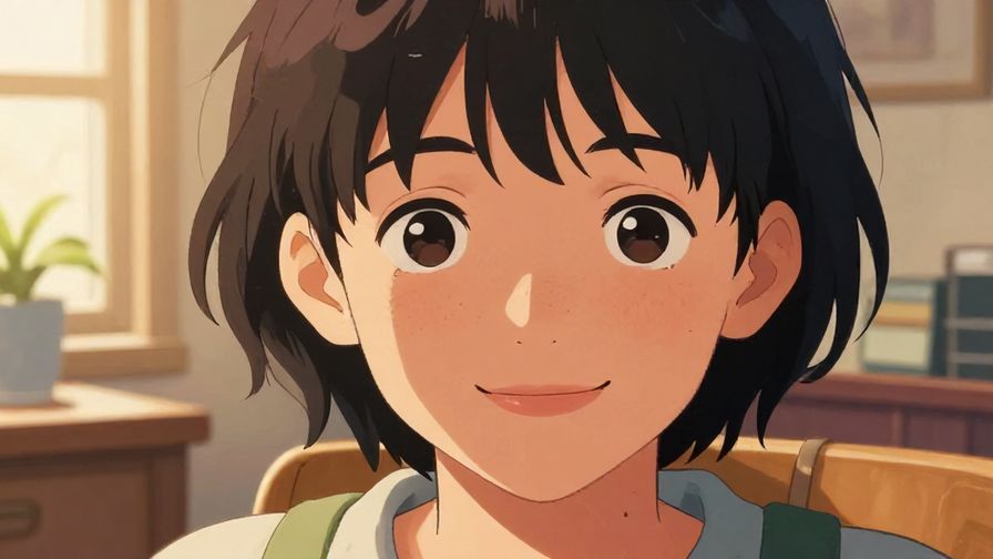 Illustration%20of%20a%20close-up%20of%20someone%20smiling%20softly%20with%20sunlight%20on%20their%20face%20in%20a%20quiet%20room%2C%20detailed%20background%2C%20vibrant%20colors%2C%20illustrated%20style