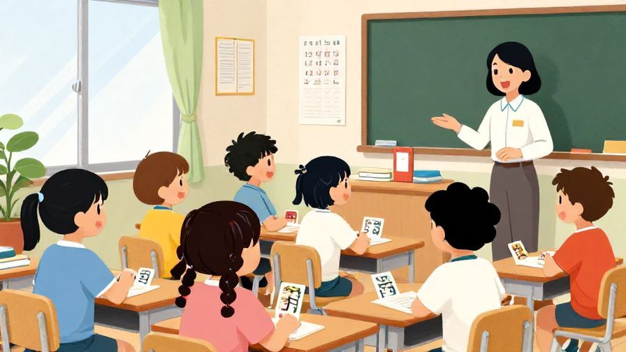 Illustration%20of%20a%20colorful%20Japanese%20language%20classroom%2C%20with%20students%20engaged%20in%20conversation%2C%20books%20and%20flashcards%20around%20and%20a%20teacher%20smiling%20encouragingly.%20Bright%20colors%2C%20detailed%20background%2C%20illustrated%20style