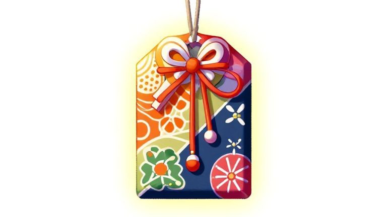 Illustration%20of%20a%20colorful%20Japanese%20omamori%20charm%20with%20detailed%20patterns%2C%20soft%20glowing%20light%2C%20hung%20on%20a%20string%2C%20vibrant%20colors%2C%20illustrated%20style
