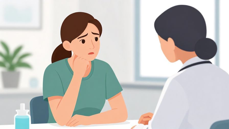 Illustration%20of%20a%20concerned%20patient%20talking%20to%20a%20medical%20professional%20in%20a%20clinic%20setting%2C%20bright%20and%20clean%20environment%2C%20illustrated%20style