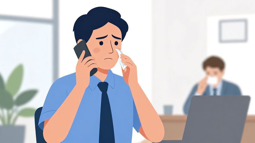 Illustration%20of%20a%20concerned%20worker%20speaking%20on%20the%20phone%20to%20notify%20their%20boss%20about%20fever%2C%20office%20background%2C%20illustrated%20style