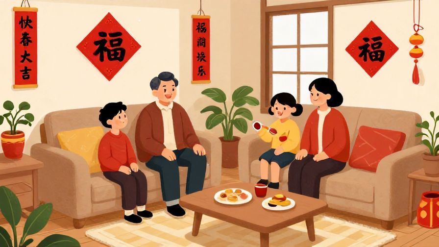 Illustration%20of%20a%20cozy%20Japanese%20living%20room%20with%20New%20Year%20decorations%2C%20a%20family%20smiling%20and%20chatting%2C%20warm%20lighting%2C%20vibrant%20colors%2C%20illustrated%20style