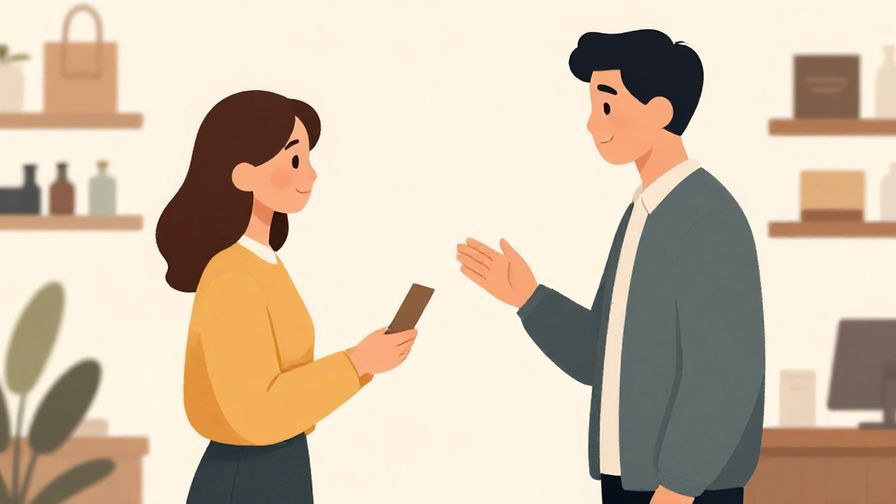 Illustration%20of%20a%20customer%20holding%20an%20item%20and%20asking%20a%20shopkeeper%20politely%2C%20elegant%20store%20background%2C%20calm%20colors%2C%20illustrated%20style