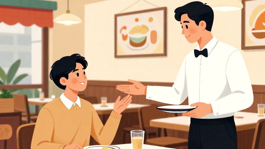 Illustration%20of%20a%20customer%20politely%20explaining%20their%20choice%20to%20a%20waiter%2C%20detailed%20restaurant%20background%2C%20vibrant%20colors%2C%20illustrated%20style