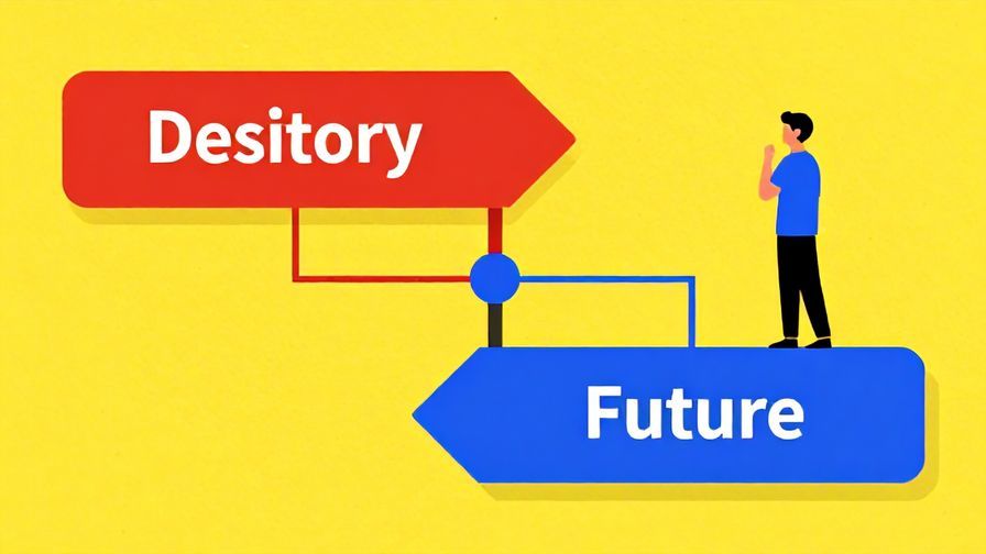 Illustration%20of%20a%20decision%20fork%20with%20two%20paths%20marked%20by%20history%20and%20future%2C%20a%20person%20deciding%20which%20way%20to%20go%2C%20vibrant%20colors%2C%20illustrated%20style