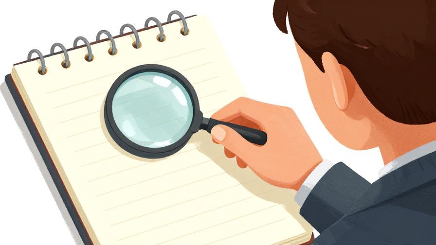 Illustration%20of%20a%20detective%20notebook%20and%20magnifying%20glass%20symbolizing%20attention%20to%20detail%2C%20person%20listening%20carefully%2C%20illustrated%20style%2C%20vibrant%20colors