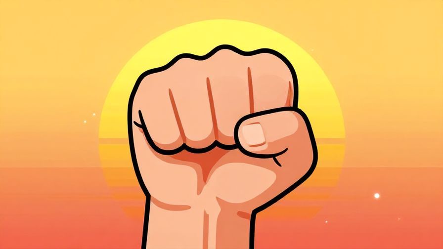 Illustration%20of%20a%20determined%20young%20person%20clenching%20their%20fist%20with%20a%20sunset%20background%20symbolizing%20hope%20and%20persistence%2C%20bright%20colors%2C%20illustrated%20style
