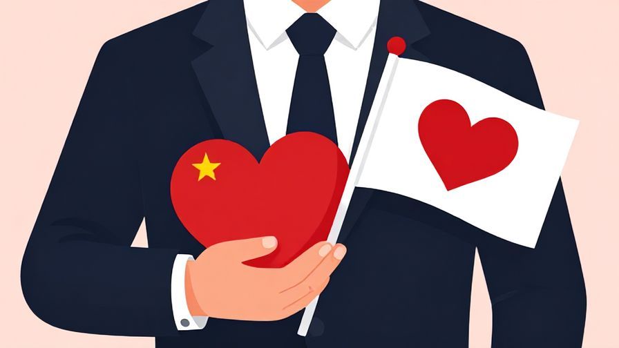 Illustration%20of%20a%20dignified%20person%20holding%20a%20heart%20and%20a%20flag%20symbolizing%20conflict%20and%20love%2C%20formal%20and%20polished%20style%2C%20vibrant%20colors%2C%20illustrated%20style