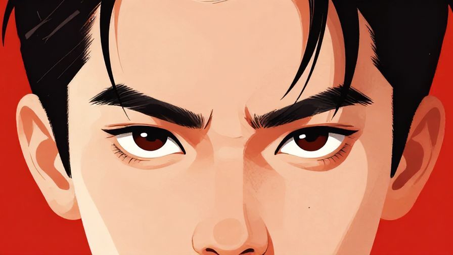 Illustration%20of%20a%20focused%20person%20with%20determined%20eyes%20and%20a%20bright%20red%20background%20symbolizing%20passion%2C%20illustrated%20style