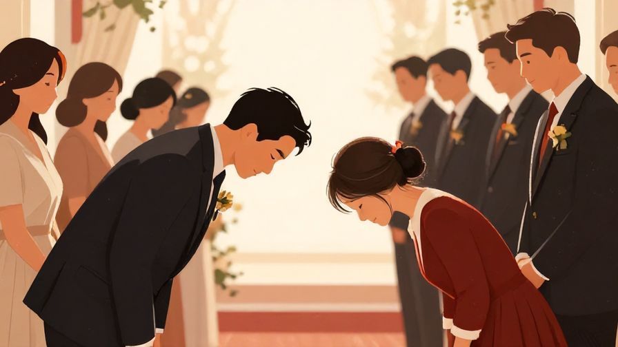 Illustration%20of%20a%20formal%20ceremony%20with%20people%20bowing%20gently%20to%20each%20other%2C%20respectful%20atmosphere%2C%20illustrated%20style