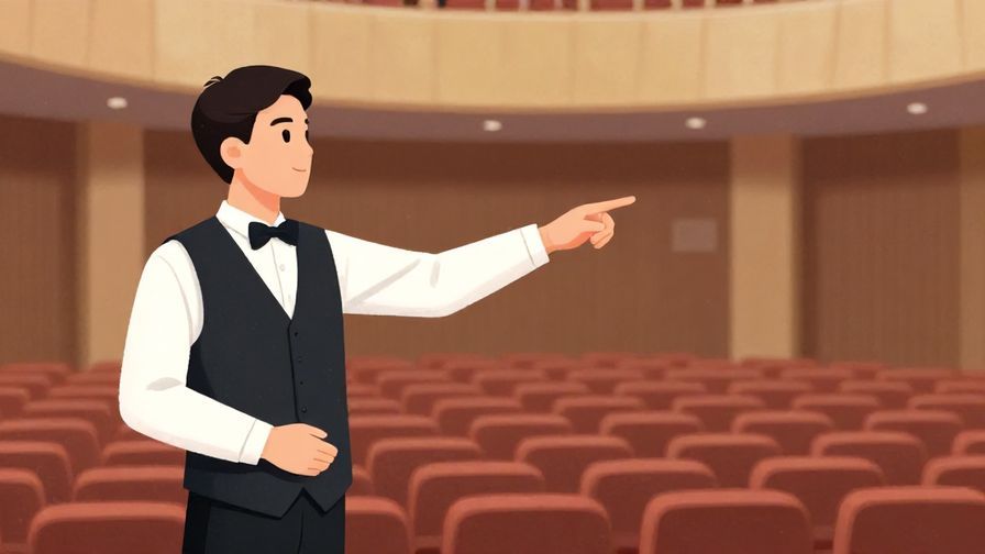 Illustration%20of%20a%20formal%20conference%20hall%20with%20an%20usher%20gently%20pointing%20right%2C%20soft%20lighting%2C%20illustrated%20style