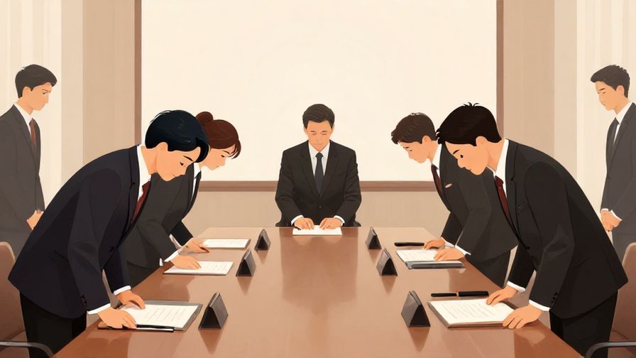 Illustration%20of%20a%20formal%20meeting%20room%2C%20people%20bowing%20gently%20to%20each%20other%2C%20soft%20lighting%2C%20illustrated%20style