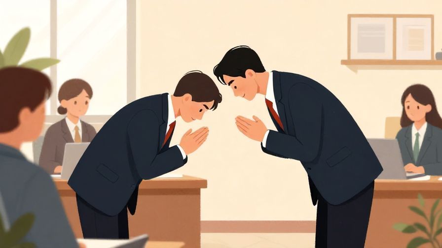 Illustration%20of%20a%20formal%20office%20environment%2C%20a%20person%20bowing%20gratefully%20to%20colleagues%2C%20warm%20lighting%2C%20vibrant%20colors%2C%20illustrated%20style